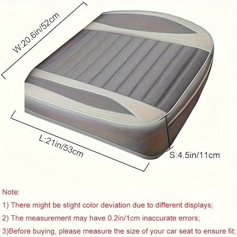 Hemp Fabric Car Seat Cushion Non-Slip Lightweight Universal Fit