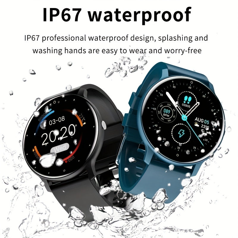 Men's Waterproof Smartwatch with Full Touch Screen for Android and iOS