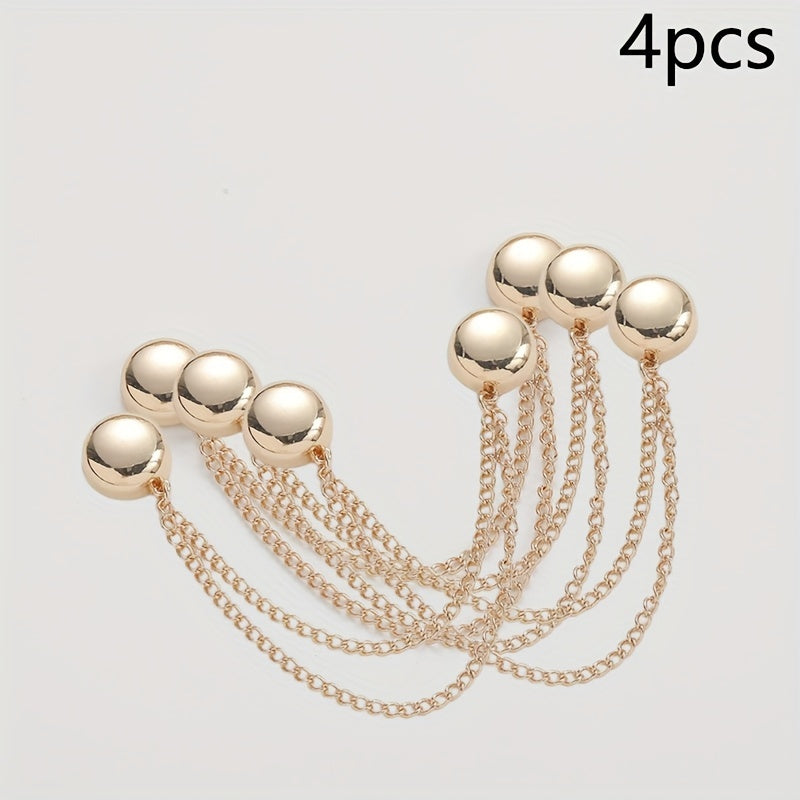 4шт магнитных зажимов для брюк без шитья, съемная подгибка для женщин, регулируемый пряжка