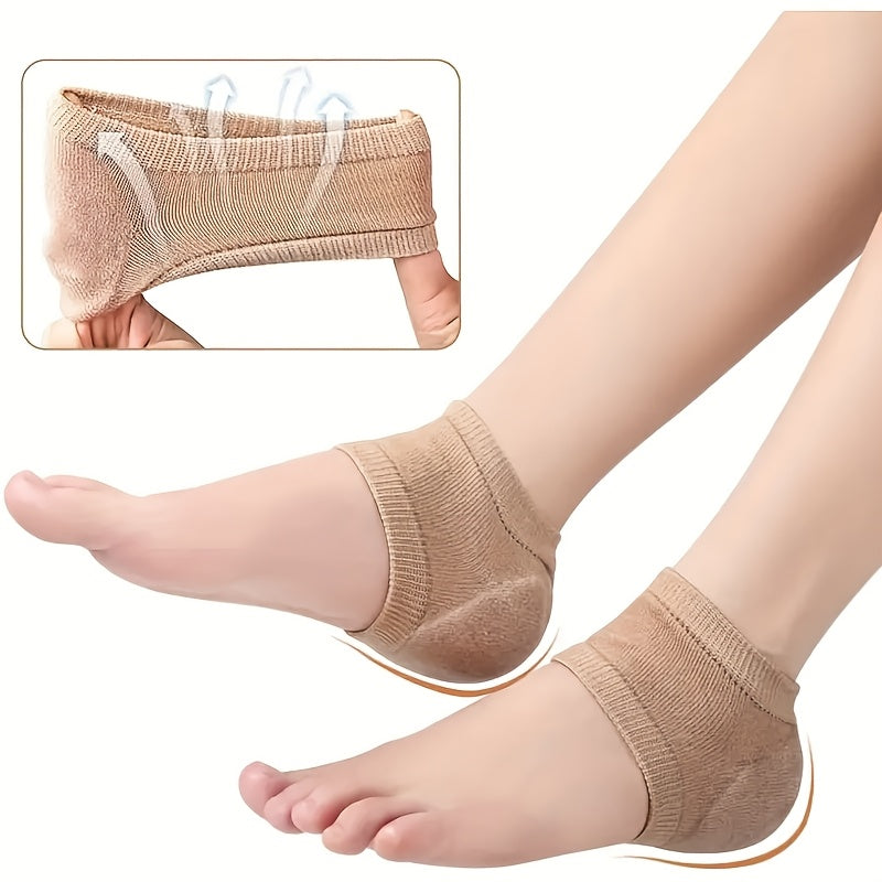 Women's Heel Protection Socks Moisturizing Gel High Heel Sleeves 2-4 Pairs