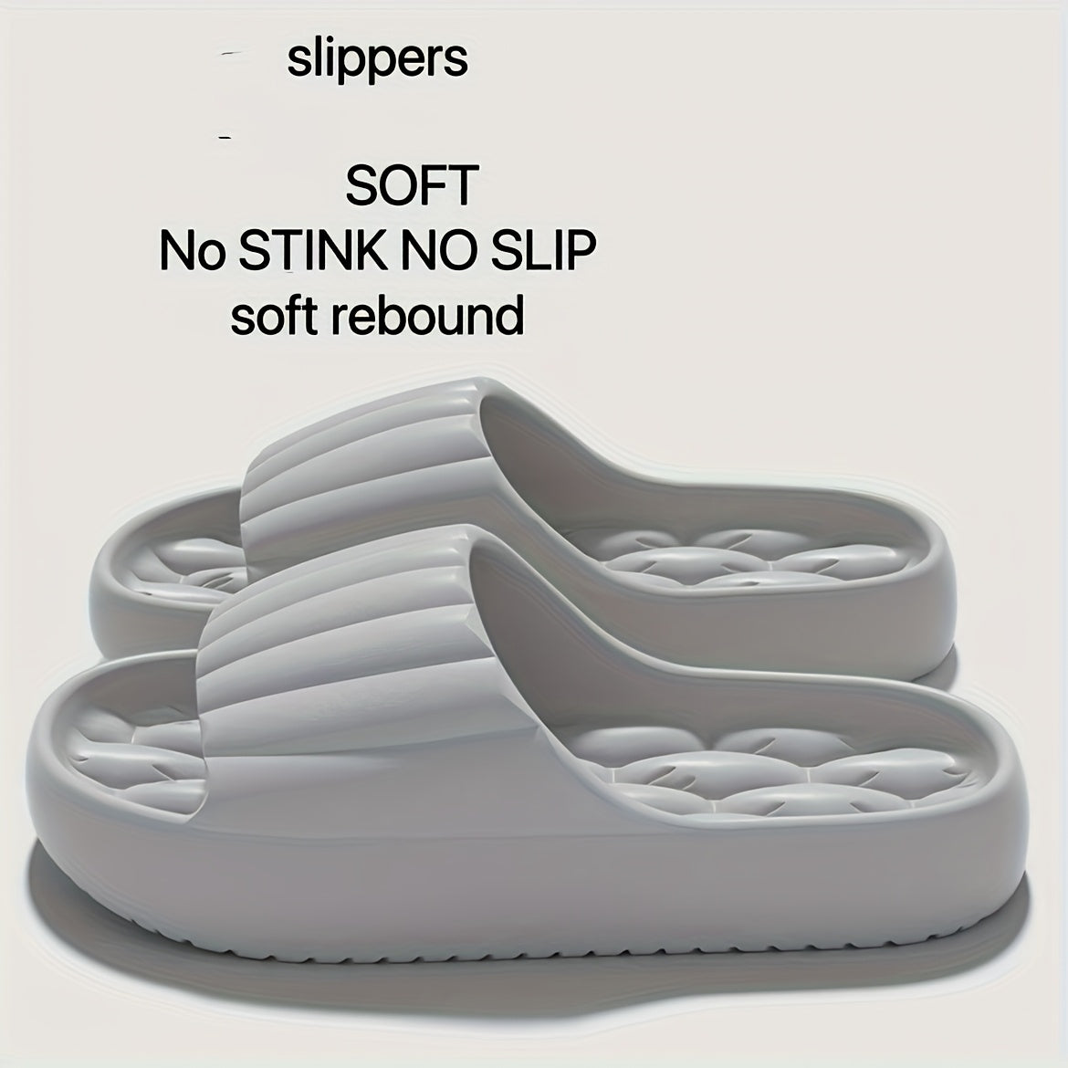 Women's Non-Slip Soft Pink Slip-On Indoor Outdoor House Shoes