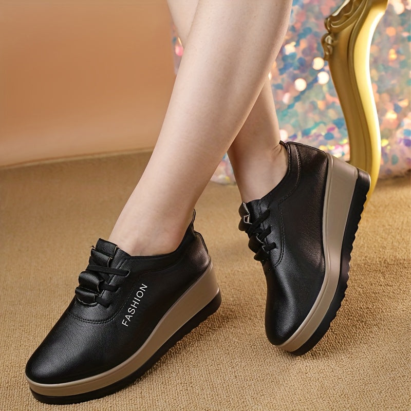 Women's Chunky Platform Shoes Synthetic Non-Slip Cushioned Comfort