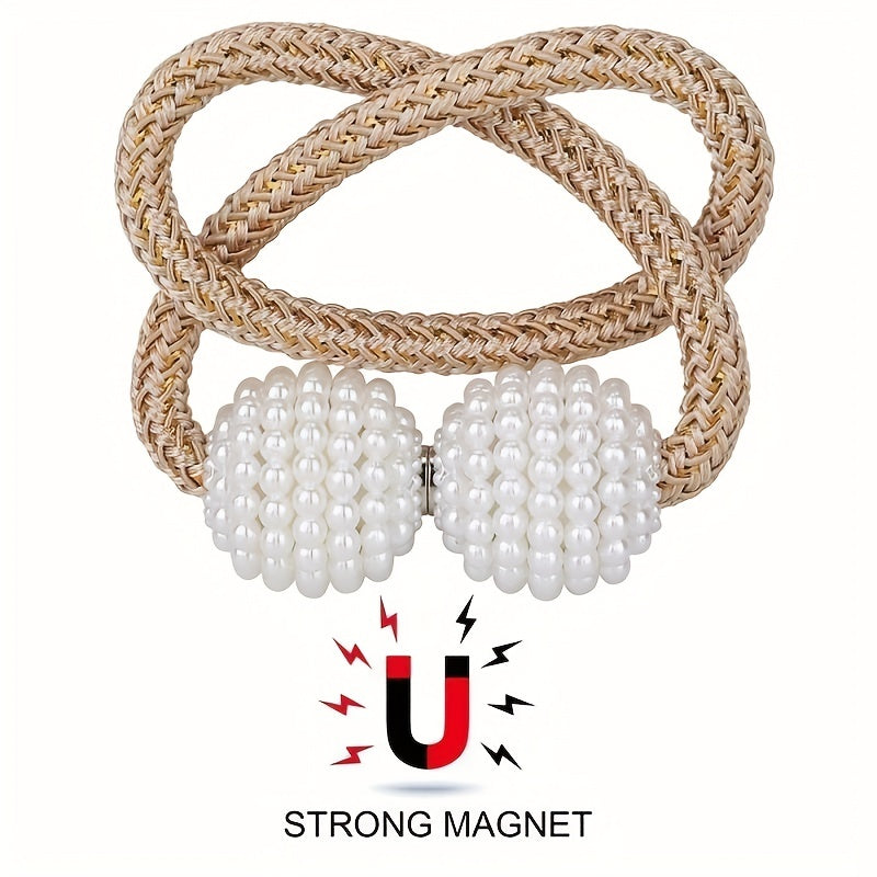 Magnetic Curtain Tiebacks Set for Securing Curtain Ropes Home Office Decor