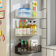 Magnetic Metal Refrigerator Door Organizer Basket Kitchen Storage