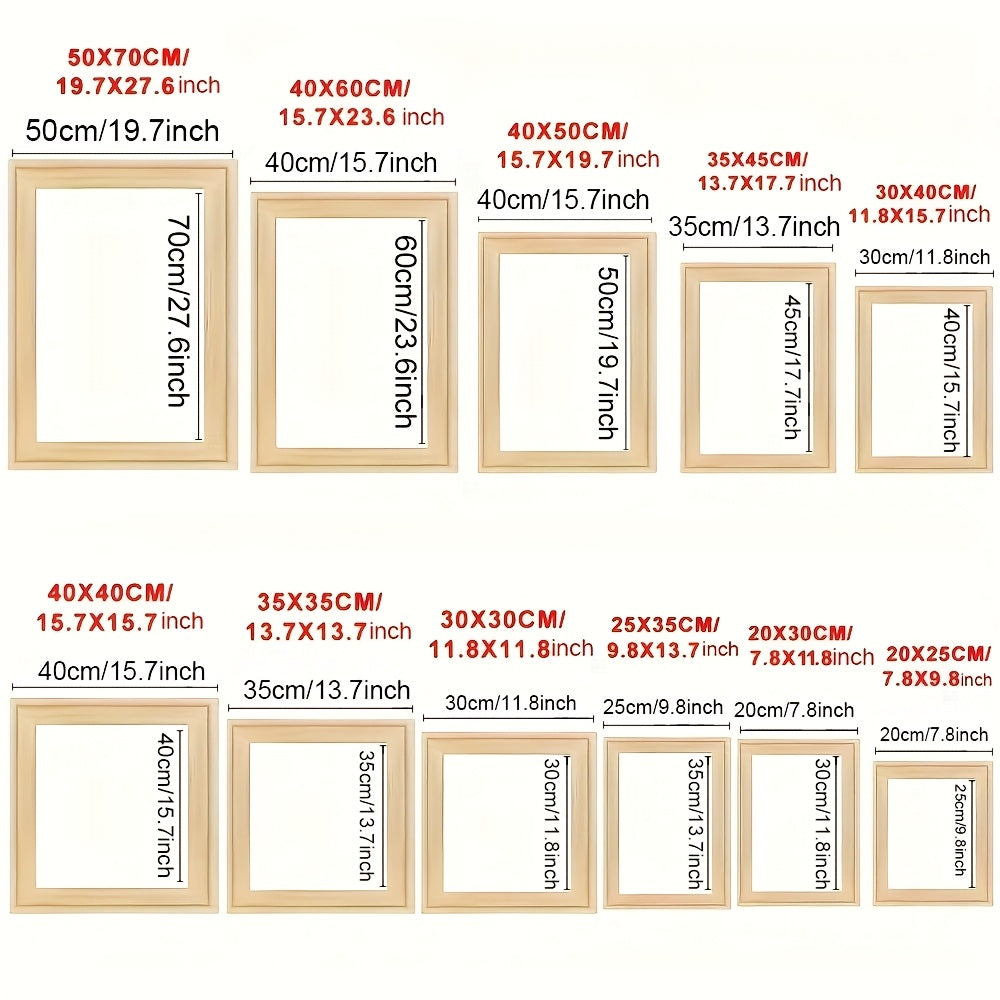 Solid Wood Canvas Picture Frame for Diamond Oil Paintings Wall Art 16x20