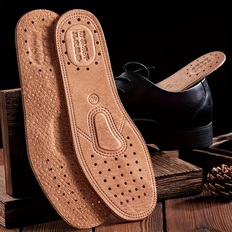 Мужские и женские дышащие стельки из искусственной кожи, впитывающие пот, устойчивые к запаху