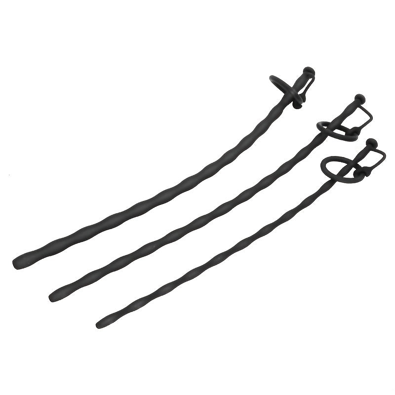 Erkaklar uchun Silikon bo'sh penis dilator uretral tayoqchasi, uretral to'siq va stimulyatsiya uchun