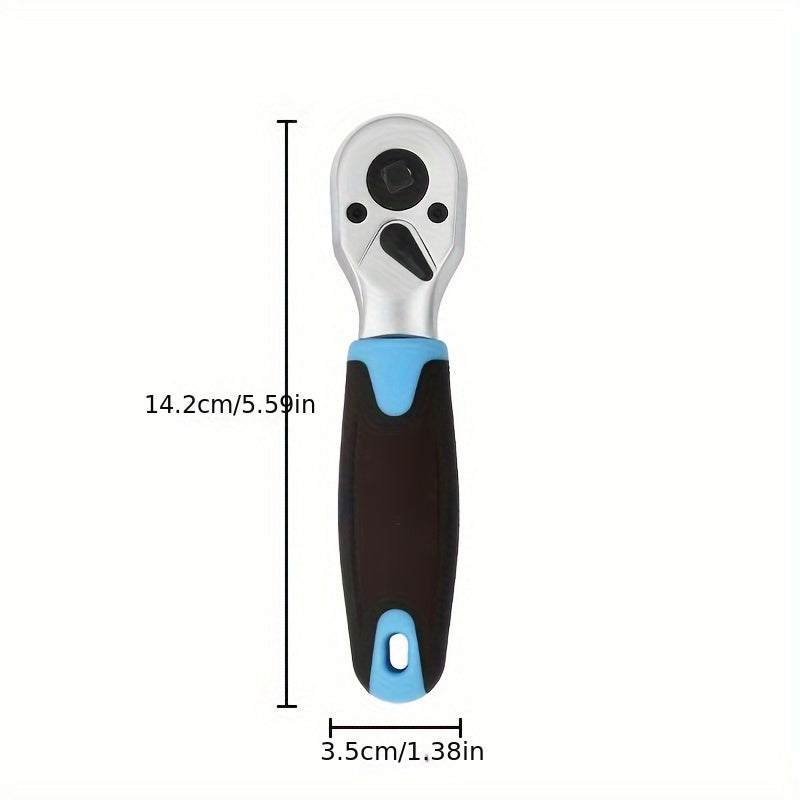 Universal 3-in-1 kalit tutqichi 1/4 3/8 1/2 dyuym, teskari o‘qiladigan po‘lat