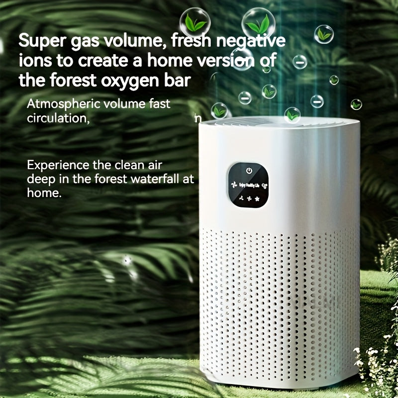 Smart Touch Air Purifier for Home with 3-Speed HEPA Filter
