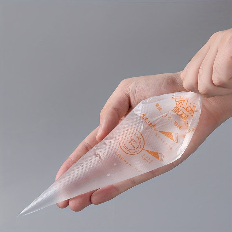 Set of 100 Disposable Pastry Bags for Cake Decoration and Desserts