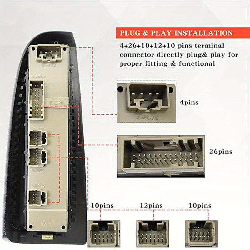 Электрический переключатель переднего водительского окна с рамкой для Silverado Sierra