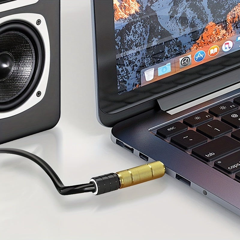 Stereo Audio Adapter 3.5mm Male to 6.35mm Female and 6.35mm Male to 3.5mm Female Gold Plated