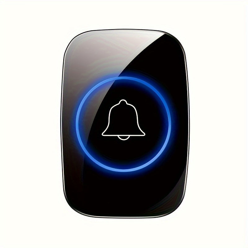 Wireless Doorbell Kit with LED Flash 38 Ringtones for Elderly and Deaf Home Security