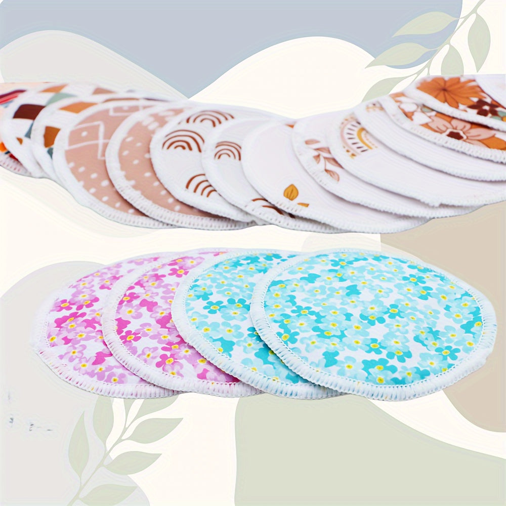 Set of 10 Reusable Nursing Pads with Mini Storage Bag Washable Breastfeeding Accessories