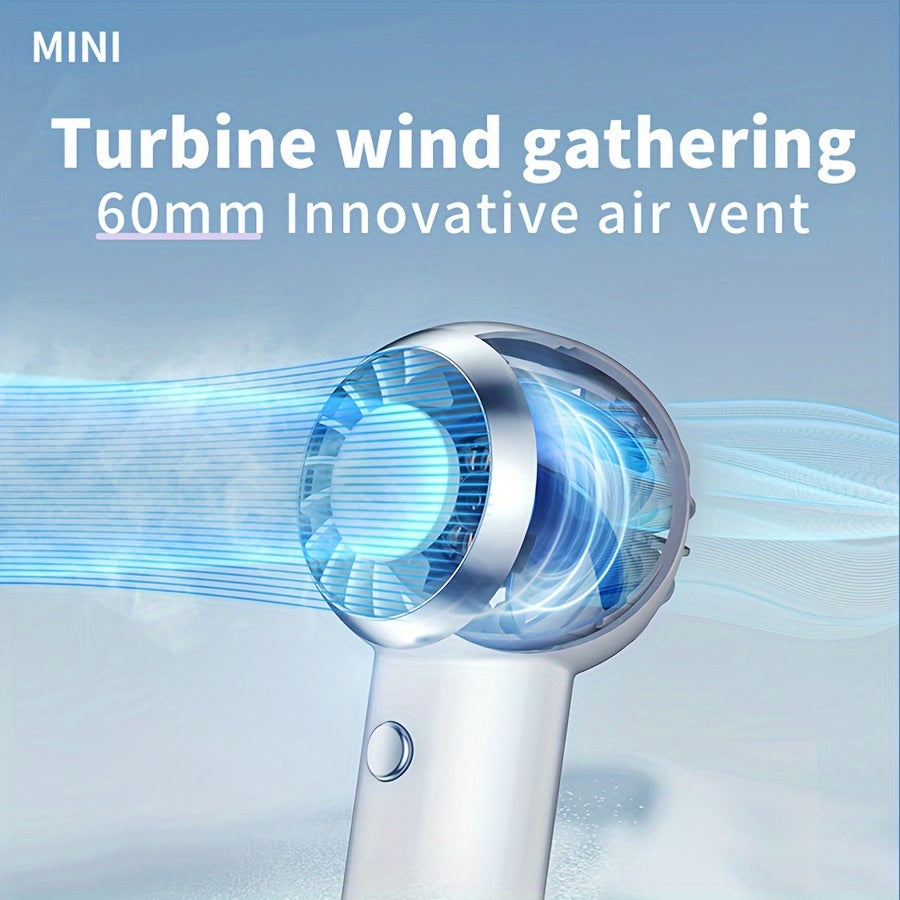 Mini Handheld Fan Rechargeable Portable with Quick Cooling 3 Speed Settings
