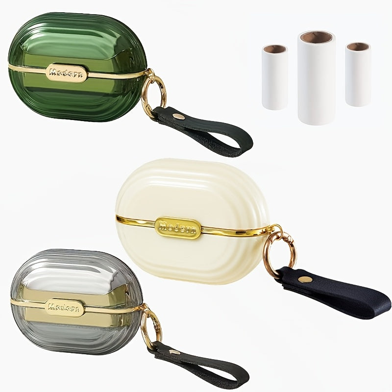 Portable Pet Hair Remover Brush for Clothes and Dust with Tear Sheet and Travel Size