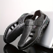 Men's Casual Leather Shoes Lightweight Breathable Non-Slip Office Wear