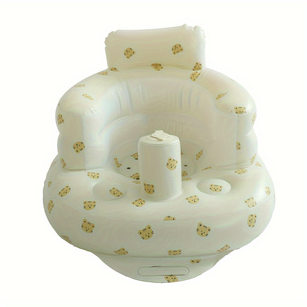 Inflatable Seat for Kids Portable Learning Seat with Easy to Clean PVC and 7 Fun Designs
