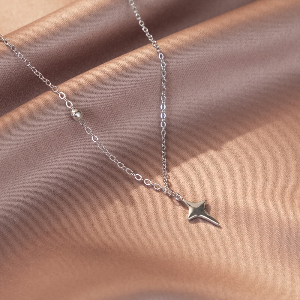 Женское минималистичное ожерелье с подвесками в виде звезды и креста, украшение, подарок