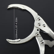 Llave para filtro de aceite de acero inoxidable universal, herramienta antideslizante para una extracción eficiente