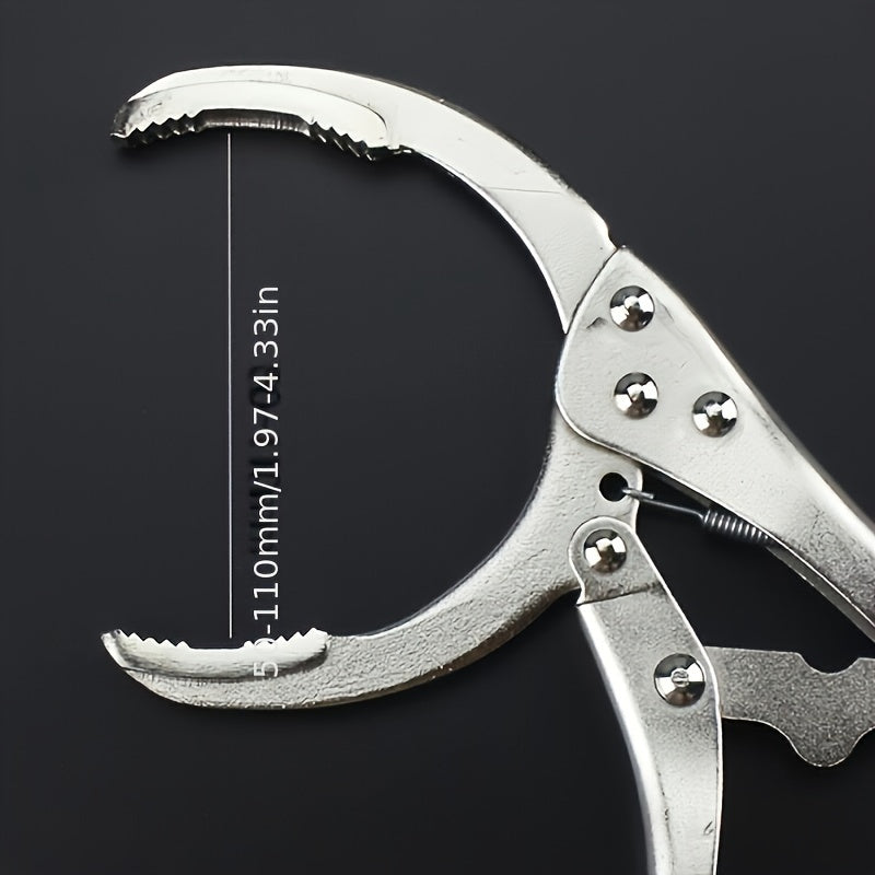 Llave para filtro de aceite de acero inoxidable universal, herramienta antideslizante para una extracción eficiente