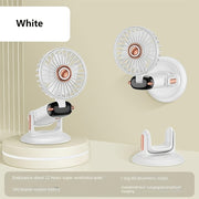 Portable Fan with LED Display 5 Speeds Foldable Dual USB Rechargeable Lithium Battery for Desk Office Bedroom Outdoor Travel Camping