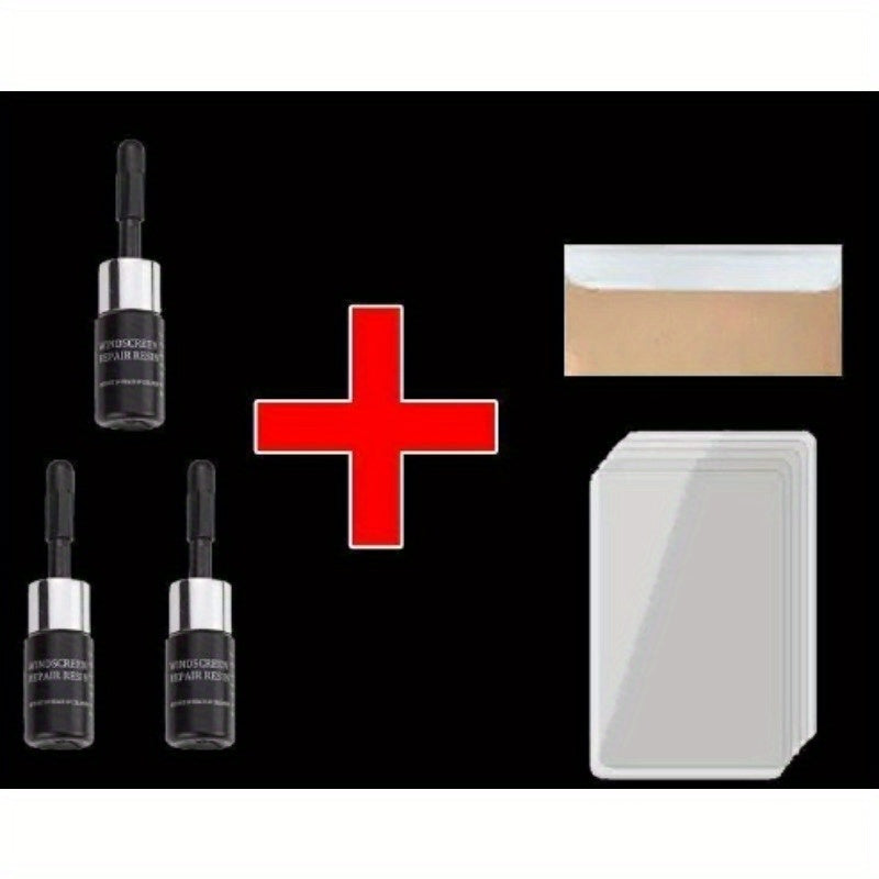DIY Car and Phone Screen Repair Kit with Glass Curing Glue for Scratches and Cracks