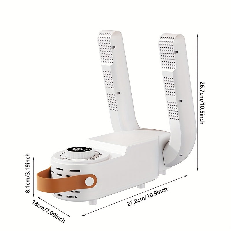 Foldable White Shoe Dryer with UV Deodorization and Quick Drying for Home Use