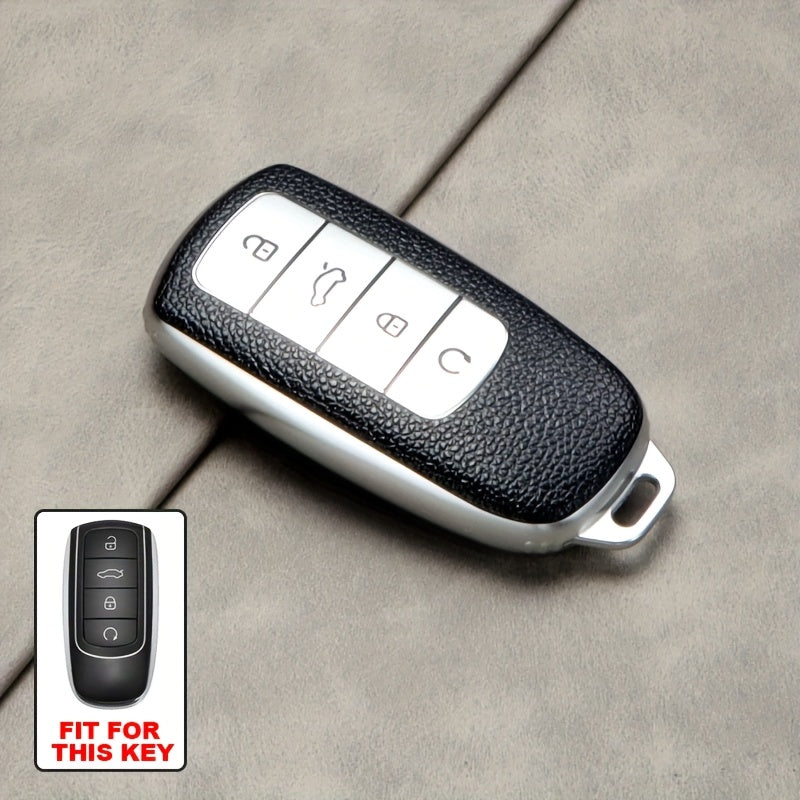 Soft TPU Keychain Protective Cover for Car Keys Full 360° Protection Durable Clear Car Key Shell