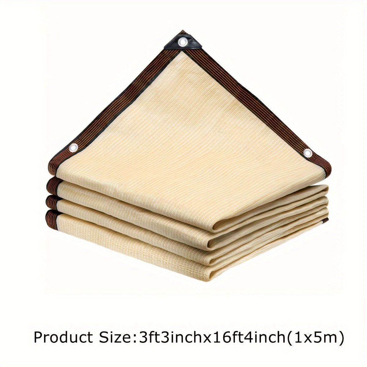 Бежевая защита для балконной ограды, экран, покрытие, УФ-защита, устойчивая к погодным условиям, уличный барьер для патио