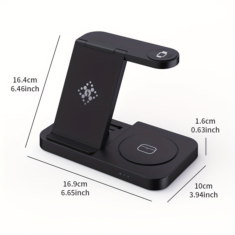 4-in-1 Wireless Charger Fast Charging for Samsung, Android, iPhone, Headphones