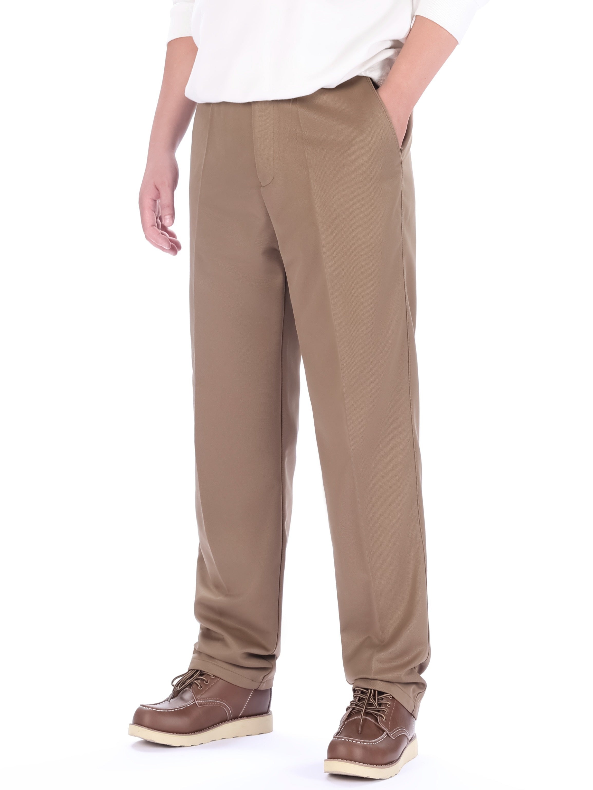 Мужские полиэстеровые брюки большого размера для повседневной работы, однотонные, размеры 0XL до 6XL