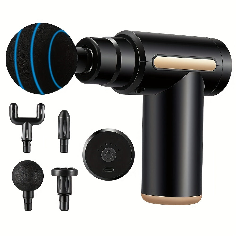 Portable Handheld Massage Gun with 6 Speeds Rechargeable Lithium Battery Deep Tissue Relief