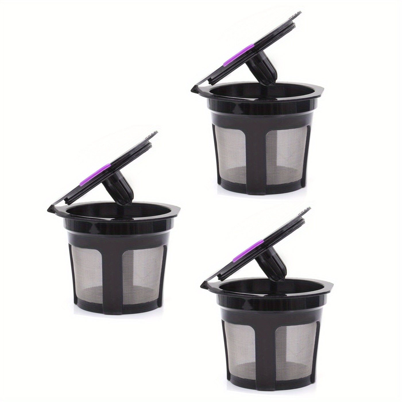 Keurig 2.0/1.0 va Mini Plus uchun qayta ishlatiladigan Qahva K Kup Filtrlari to'plami