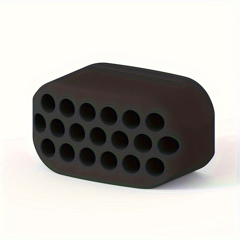 1 dona Zaryadsiz Silikon Jag'ni Shakllantiruvchi Massajer erkaklar uchun, Ikki iyakni kamaytiruvchi, Qora, Oq va Kulrang ranglarda mavjud.