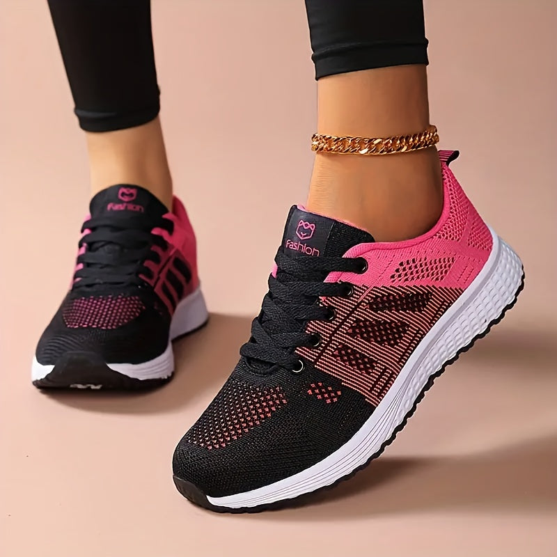 Women Breathable Mesh Knit Casual Sneakers Lightweight Comfortable Insole
