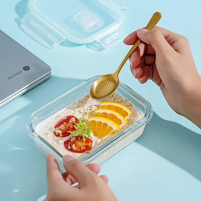 Glass Food Storage Container Set with Lid 12.5oz Microwave Dishwasher Safe Rectangular