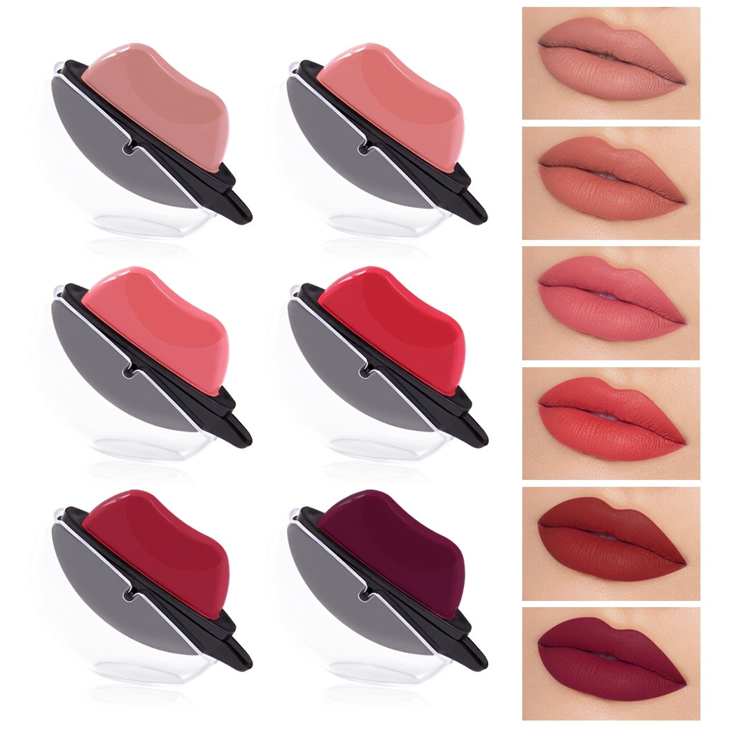 Matte Lipstick Paste for Adults Long-Lasting Moisturizing in Berry Pink Red Shades