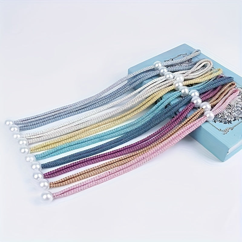 2 ta sozlanadigan bog'lovchi lenta parda bog'ichlari to'plami, uy, ofis va mehmonxona deraza bezaklari uchun ideal; zamonaviy va qulay parda kliplari