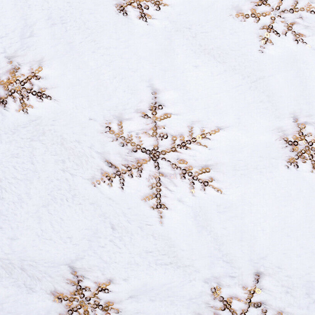 Falda de árbol de Navidad de poliéster festivo con diseño de copo de nieve, decoración navideña para hogar, hotel y centro comercial