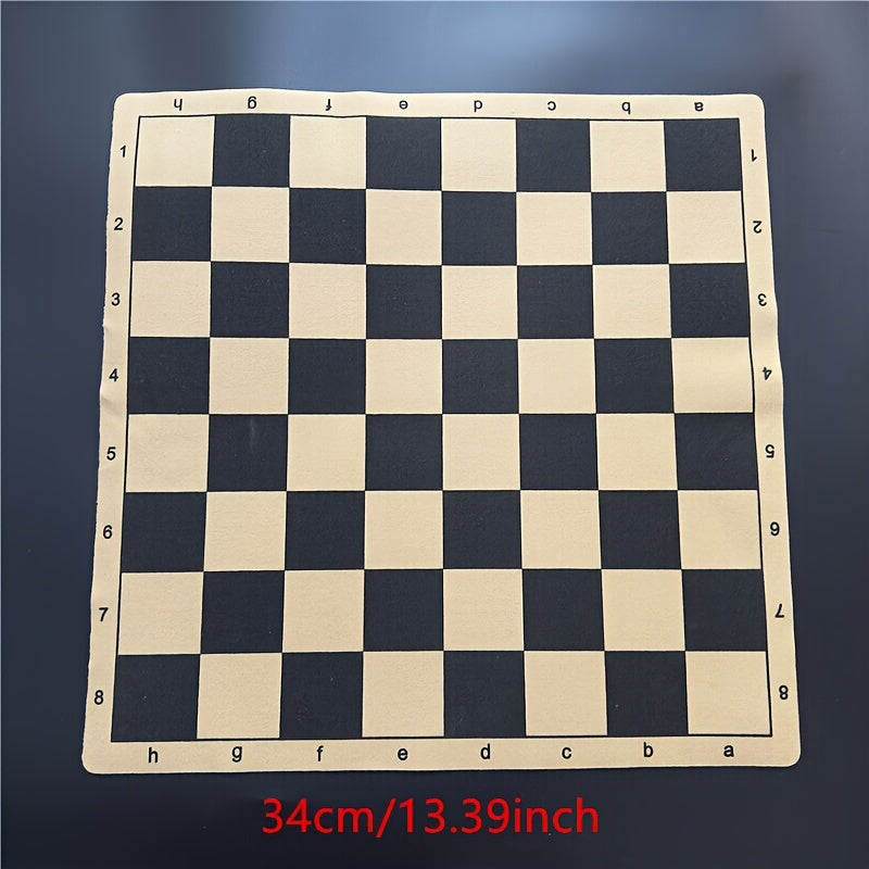Standard Edition Collapsible Portable Chess Checkers Board 34cm 43cm for Education