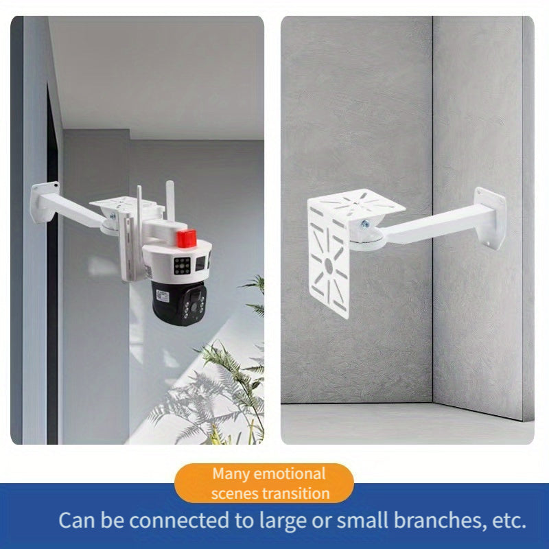 L-Shaped Iron Camera Mount Bracket for CCTV and Dome Cameras Indoor Wall Mount