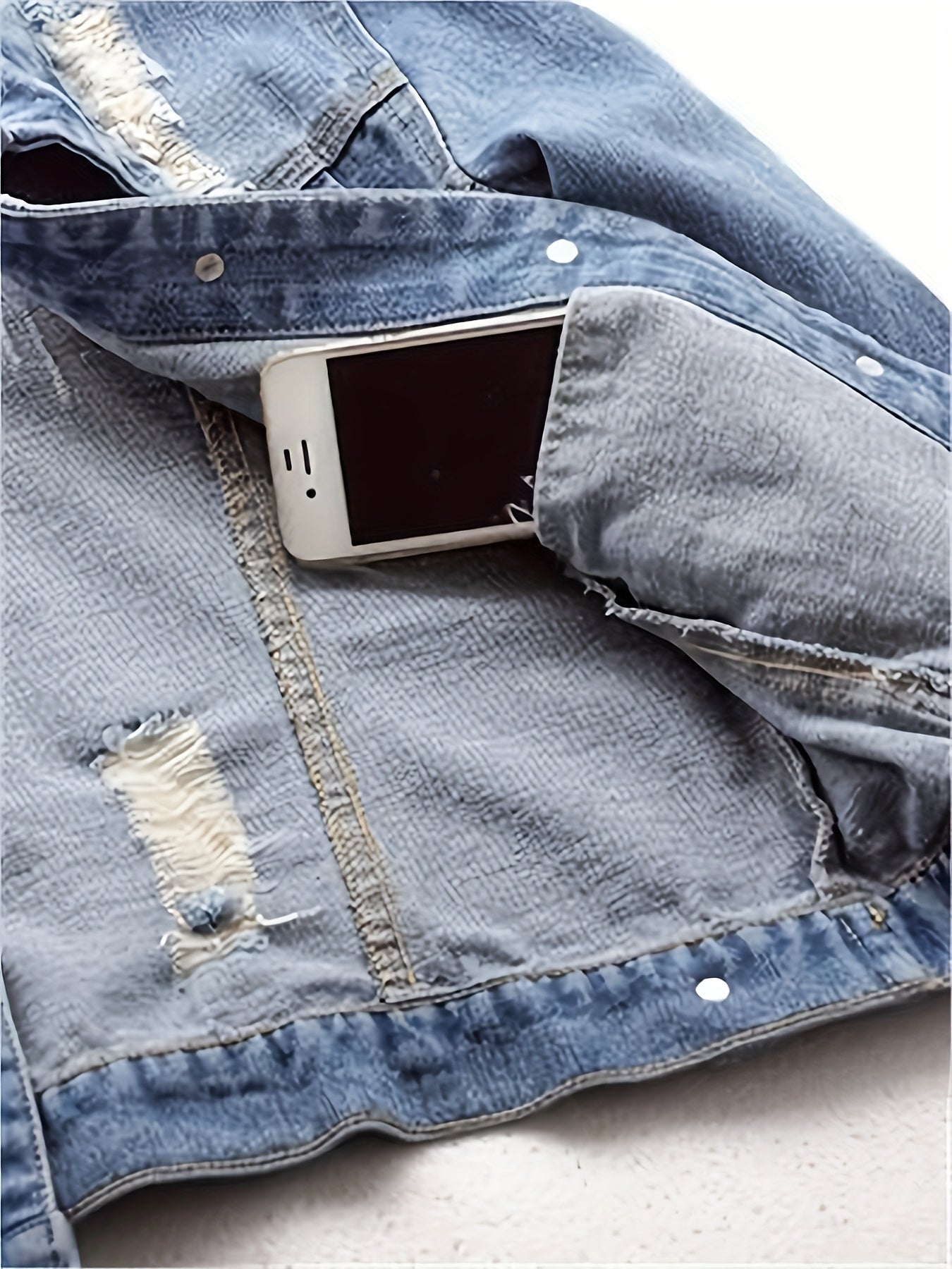 Plus o'lcham ayollar uchun denim kurtka vintage ilhomlangan yengil ko'k uzun qolli kundalik