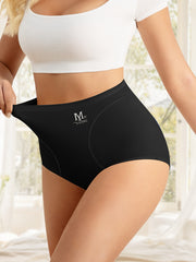 Seamless High Waist Briefs Breathable Stretchy Lingerie for Fall Winter