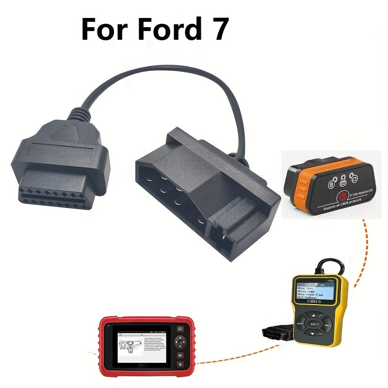 OBD1 to OBD2 Adapter Cable 7 Pin 10 17 20 22 30 Pin Vehicle Diagnostic Connector