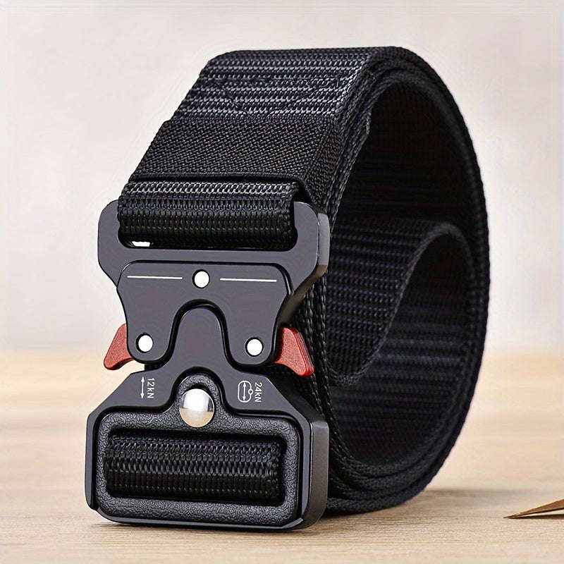 Unisex Canvas Belt Adjustable Tactical Belt for Outdoor, Casual, Everyday Wear