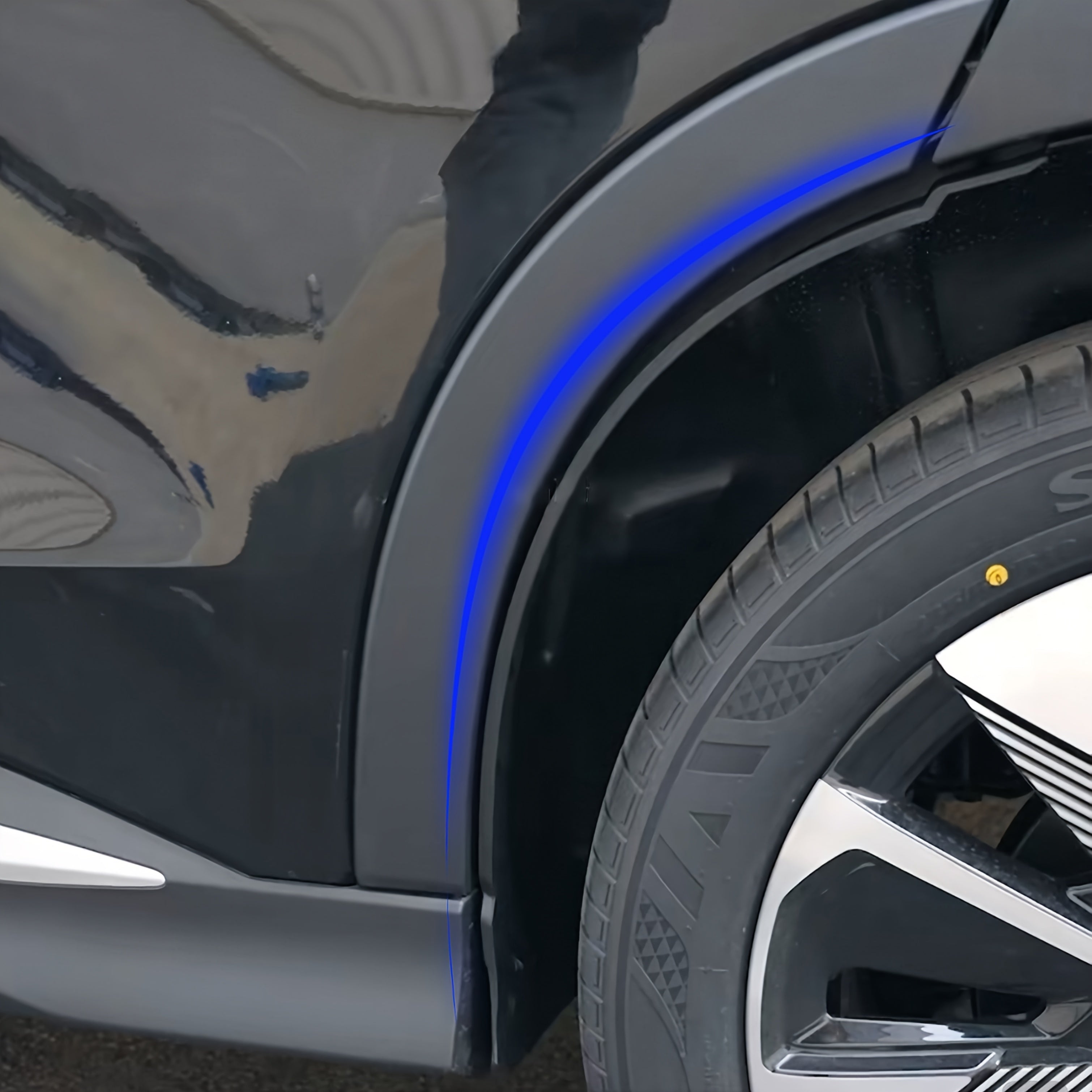 2шт черные пластиковые брызговики для автомобиля для защиты колес внедорожника, прочные, легкая установка