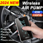 Electric Tire Inflator Portable USB Rechargeable Digital Display for Cars Bicycles Motorcycles and Boats