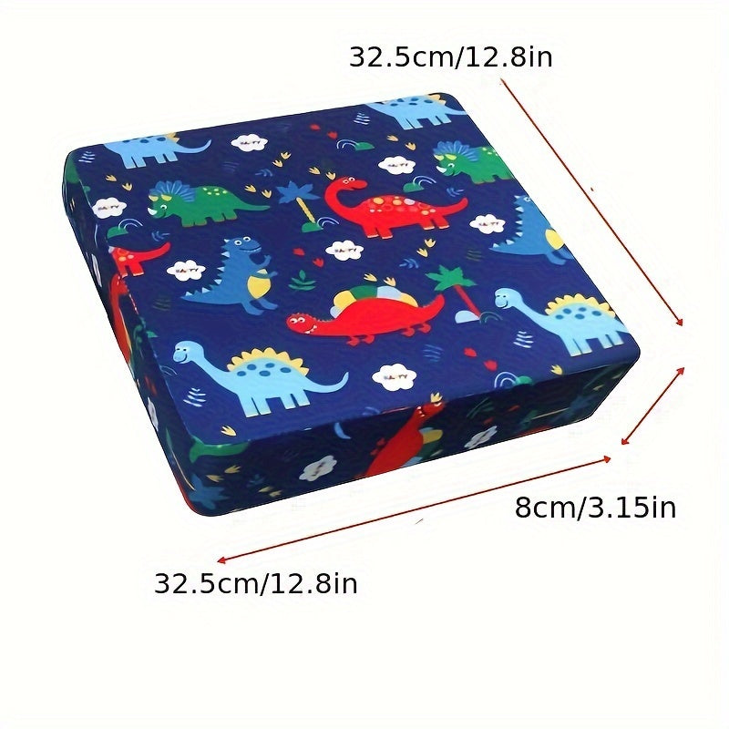 Child Booster Seat with PU Cushion, Secure Straps and Safety Buckle for Toddler Dining