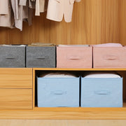 Foldable Storage Bag with Handles for Clothes Towels Toys and Books Space Saving Organizer for Closet Bedroom Dorm